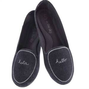 NEW LOLY IN THE SKY women's elsa flat shoe in navy blue
